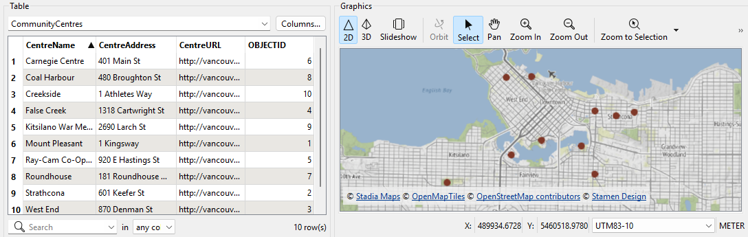 Inspecting points and attributes in Data Preview